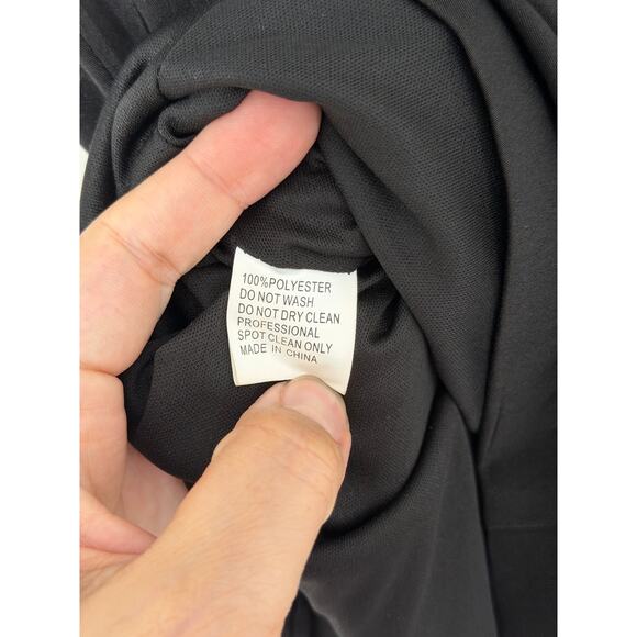 Mac Duggal Dress Size 4 Womens Ieena One Shoulder Ruffle Black A-line Mini NEW - Picture 5 of 8